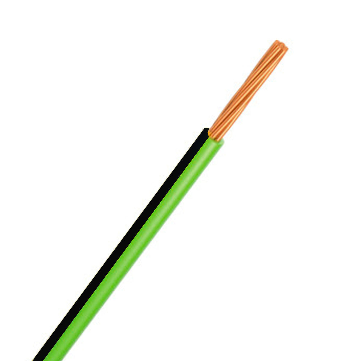 Automotive Single Core Cable 3mm Green & Black 16 .30 Stranding 500M Roll