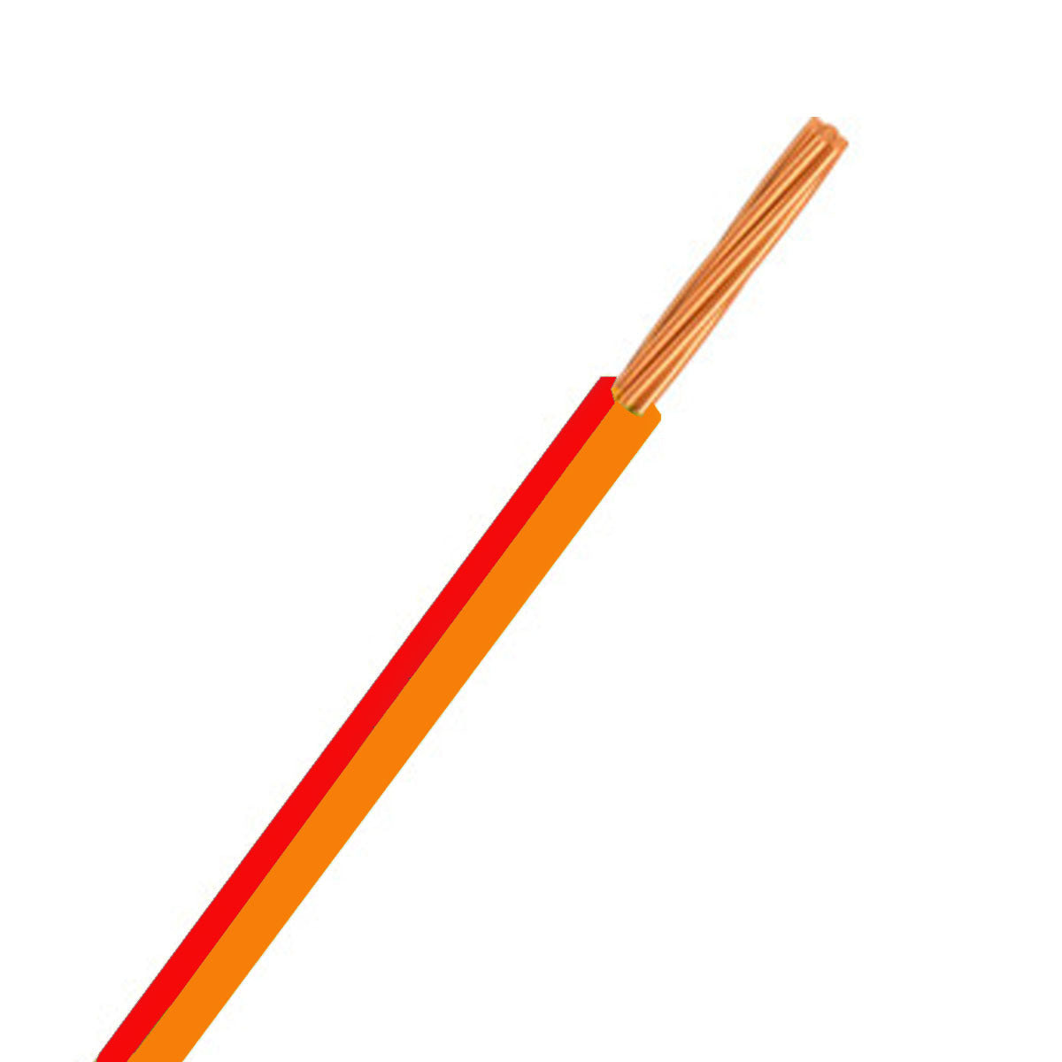 Automotive Single Core Cable 3mm Orange & Red 16 .30 Stranding 500M Roll