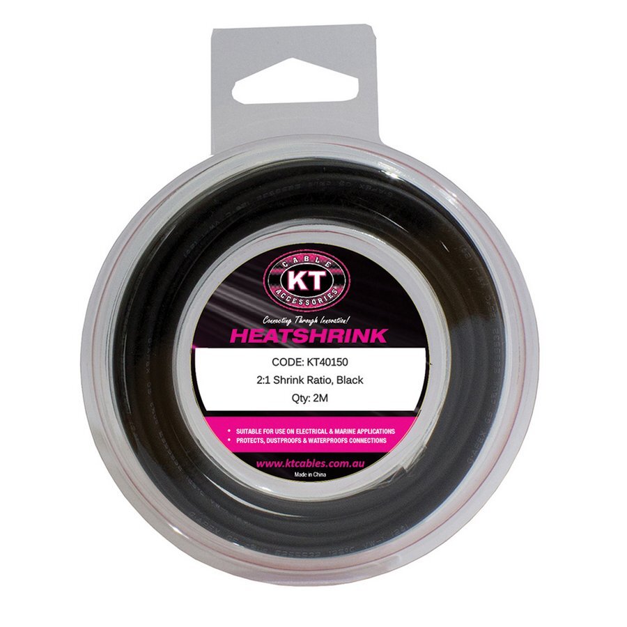 Heatshrink Mini Spool 10mm Black 2M
