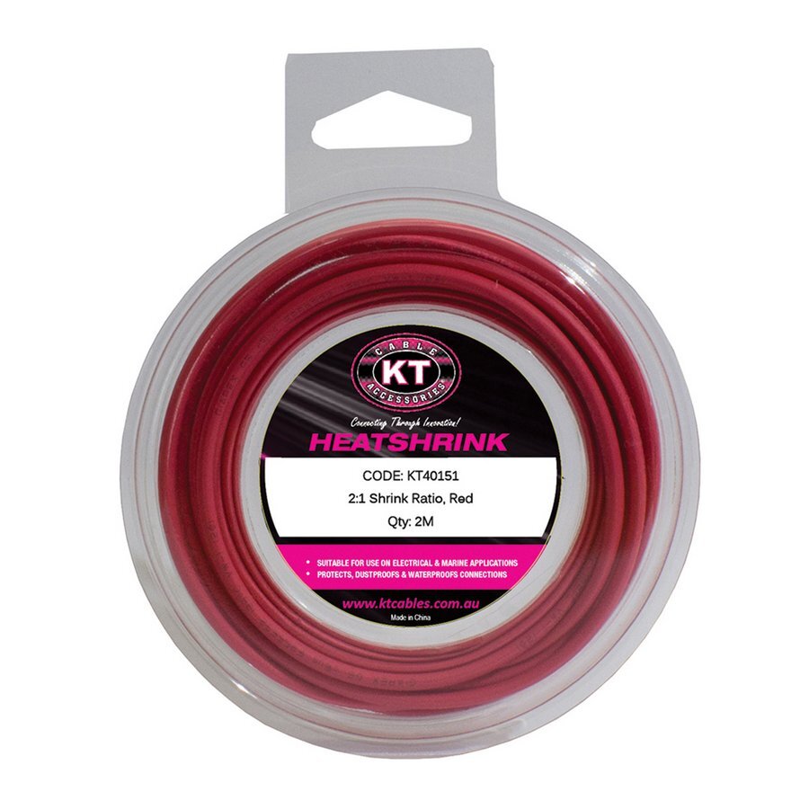Heatshrink Mini Spool 16mm Red 2M