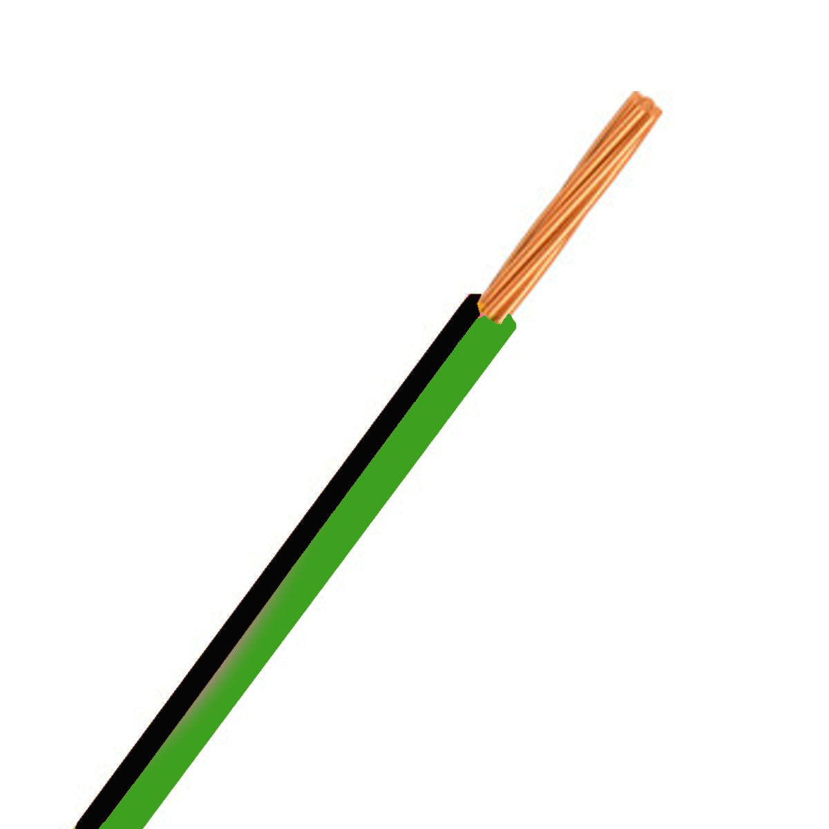 Automotive Single Core Cable 4mm Green & Black 23 .32 Stranding 100M