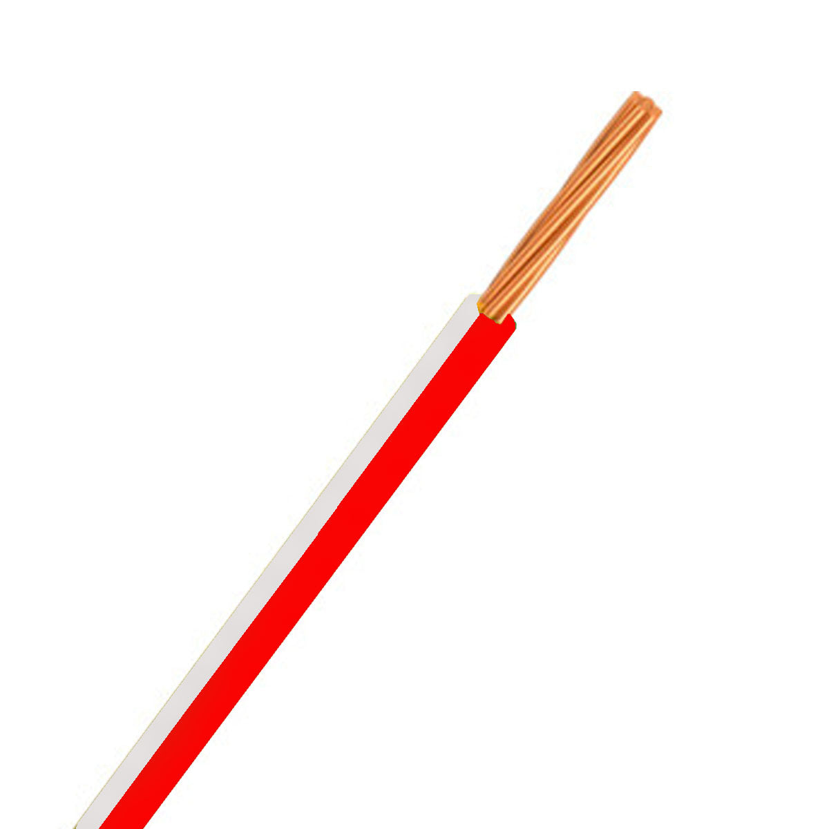Automotive Single Core Cable 4mm Red & White 26 .30 Stranding 100M Roll