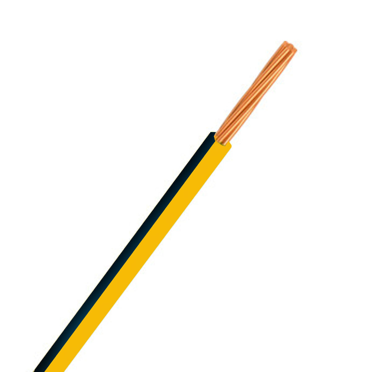 Automotive Single Core Cable 4mm Yellow & Black 23 .32 Stranding 100M