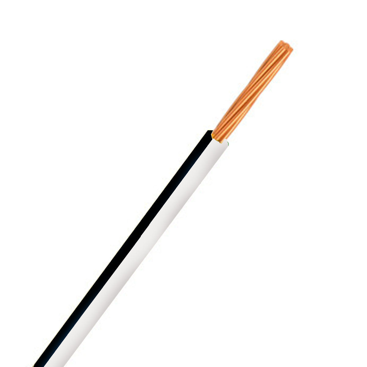 Automotive Single Core Cable 4mm White & Black 26 .30 Stranding 30M Roll