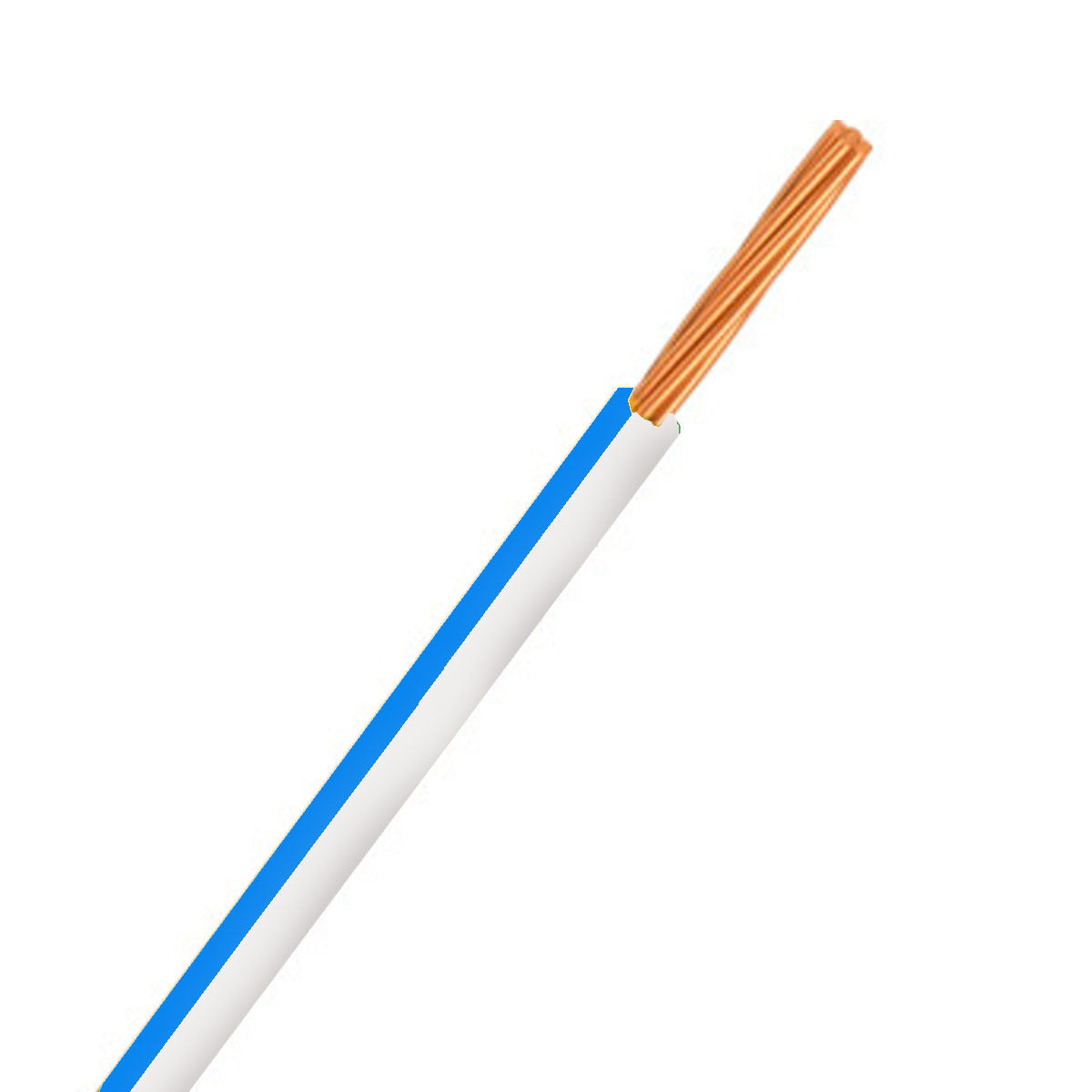 Automotive Single Core Cable 4mm White & Blue 26 .30 Stranding,30M Roll
