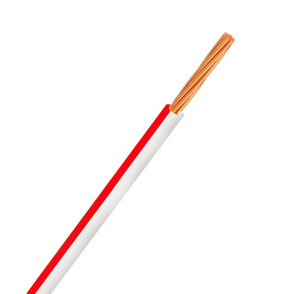 Automotive Single Core Cable 4mm White & Red 26 .30 Stranding 30M Roll