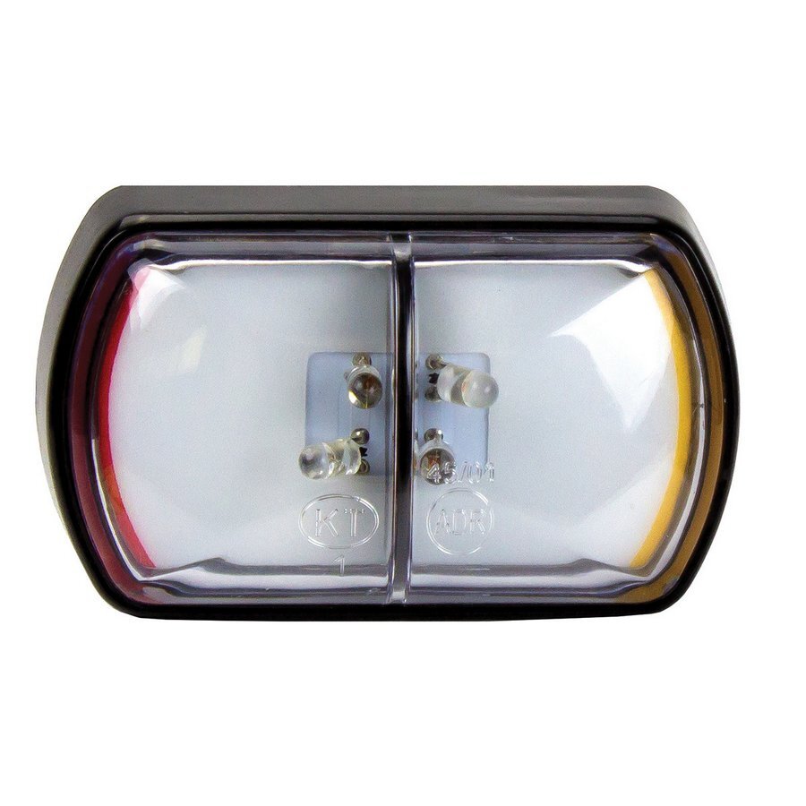 Side Marker Lamp Red Amber Multi-volt 58mm x 35mm