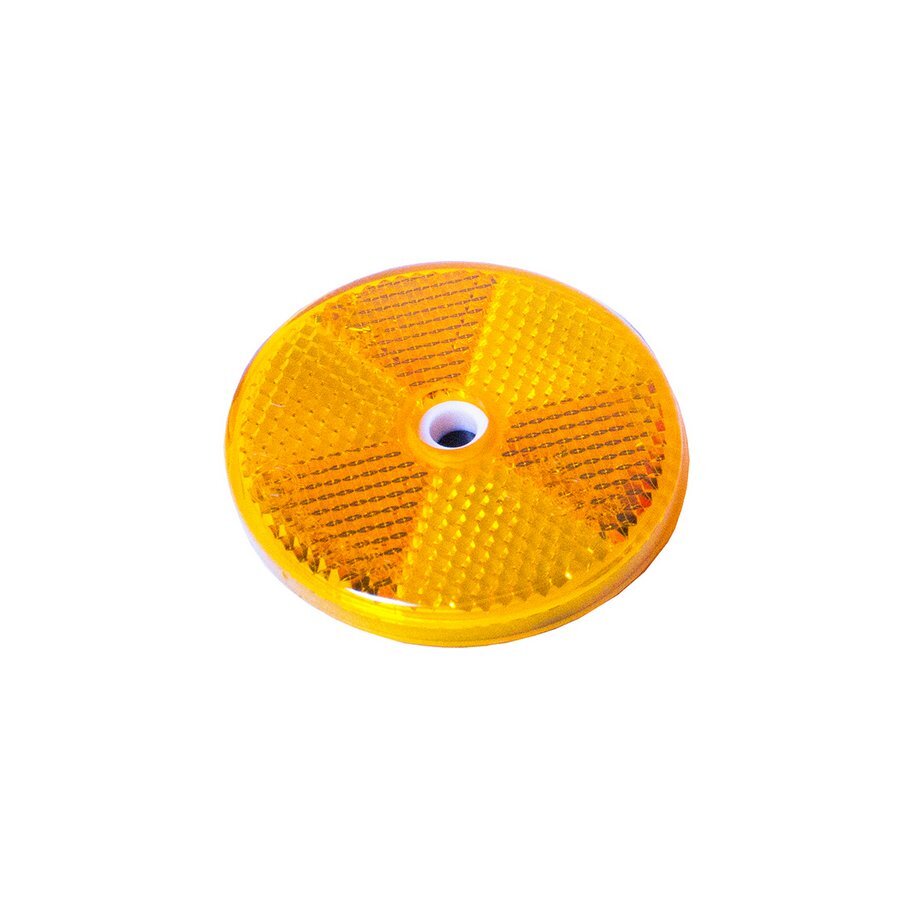 Reflector Round Amber 60mm 50 Piece Blister Pack