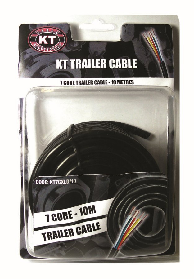 Trailer Cable Extra Light Duty 2mm 7 Core 7 .30 Stranding 30M