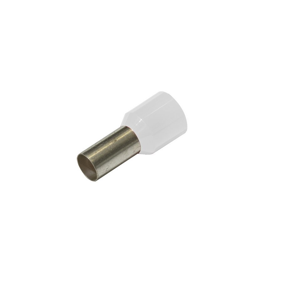 Bootlace Ferrules Long â€“ White 16.0mm_