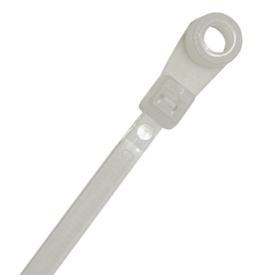 Mounting Head Cable Ties Natural 150mm Long x 3.6mm Wide 100 Pack