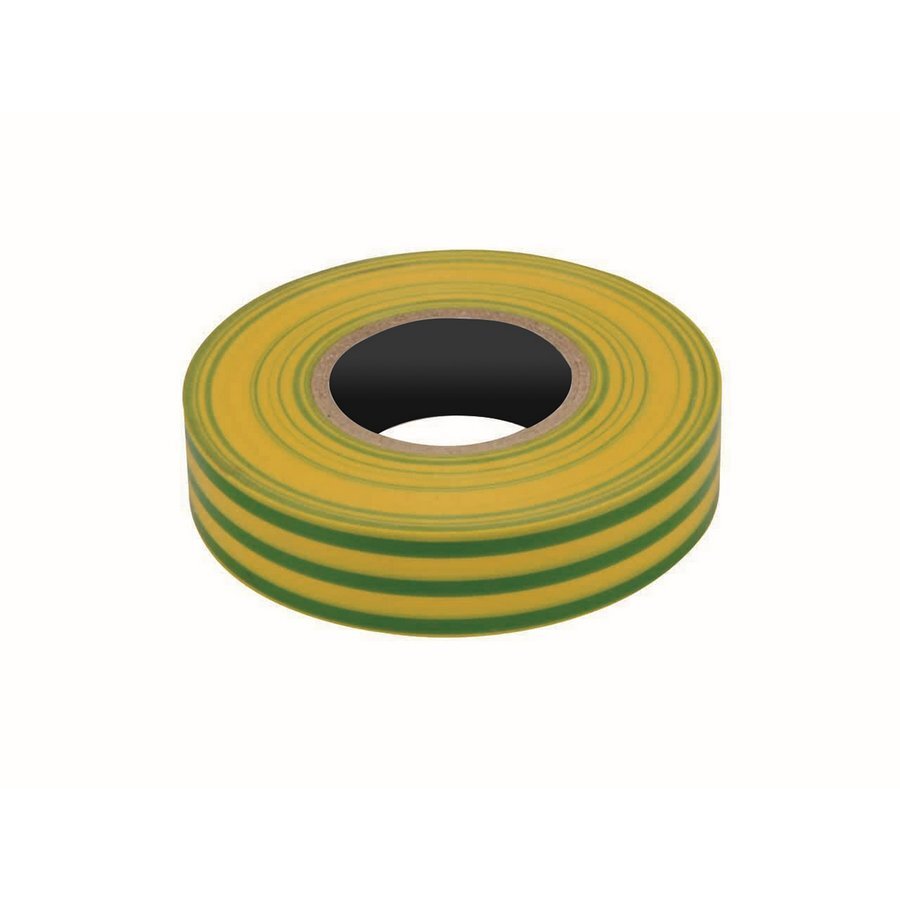 PVC Insulation Tape Yellow Green 19mm x 20M Roll