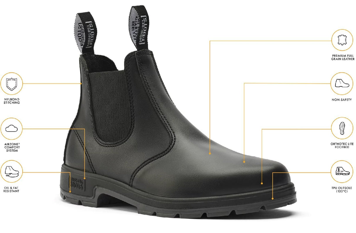Mongrel Boots K9 Black Oil Kip Elastic Sided Boot