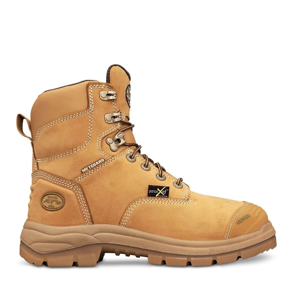 Oliver AT 55 Series 150mm Wheat Lace Up Met Boot
