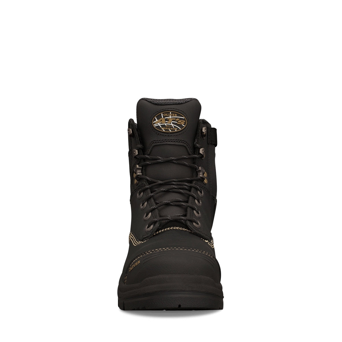Oliver AT 55 Series 150mm Black Zip Sided Boot