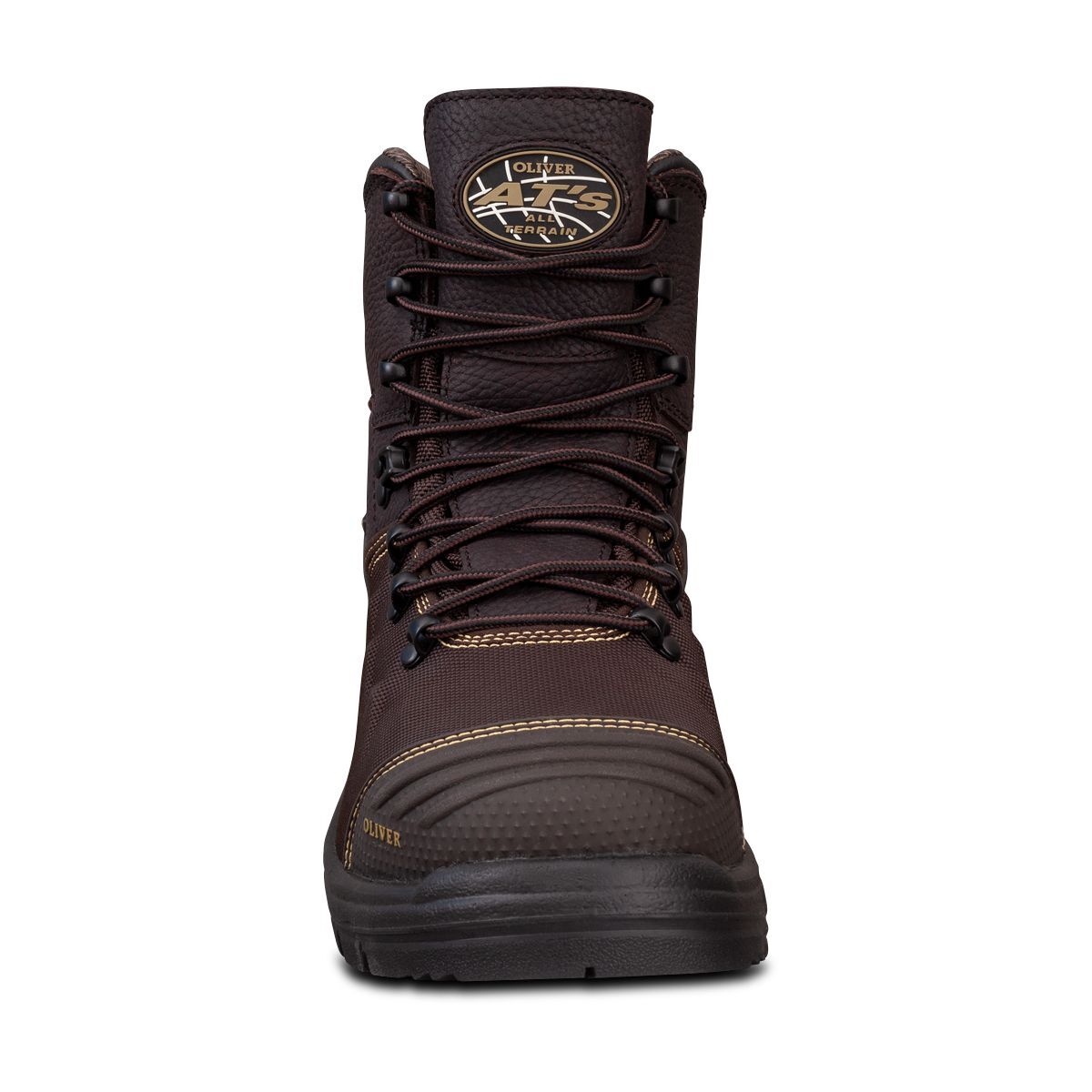 Oliver AT 65 Series 150mm Brown Lace-up Boot – Caustic and 100% Waterproof