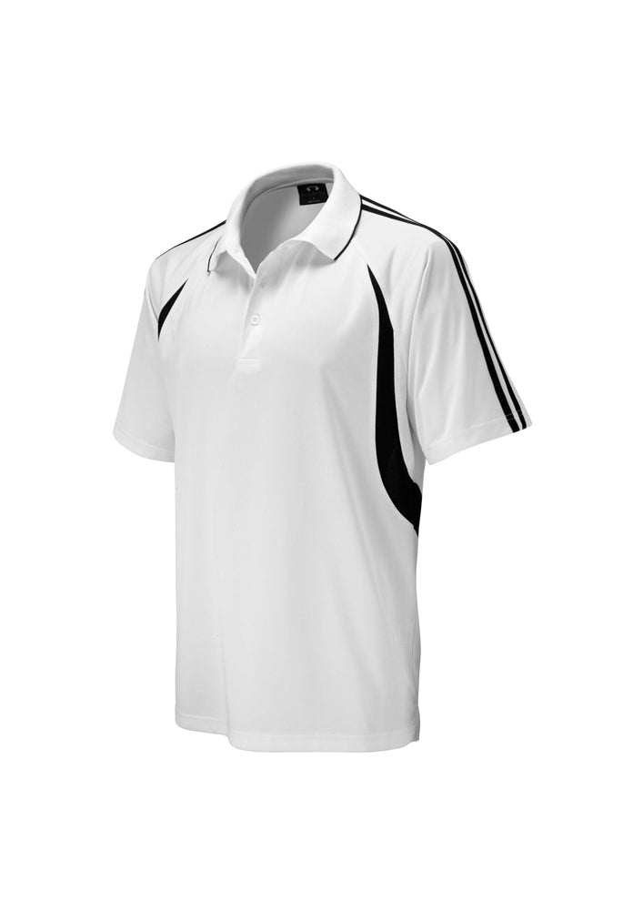 Biz Collection Kids Flash Polo White/Black