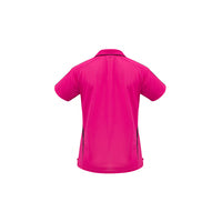 Biz Collection Ladies Flash Polo Ash/Black