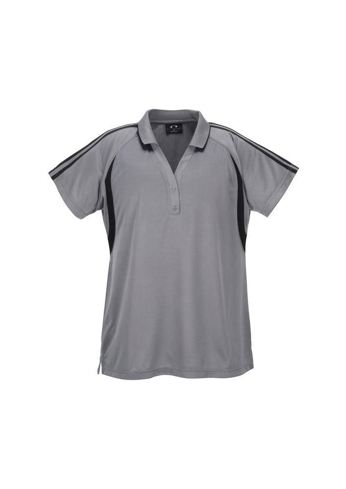 Biz Collection Ladies Flash Polo Hot Pink/Black