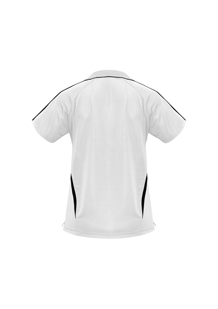 Biz Collection Ladies Flash Polo Maroon/White