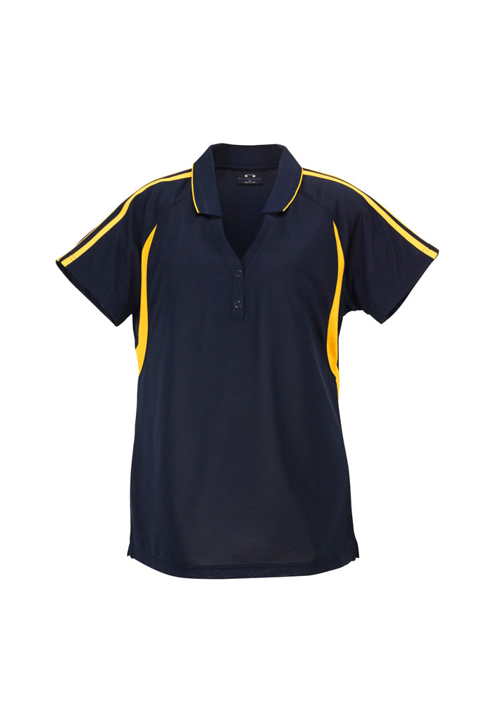 Biz Collection Ladies Flash Polo Sky/Navy