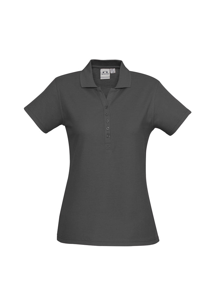 Biz Collection Ladies Crew Polo Fuchsia