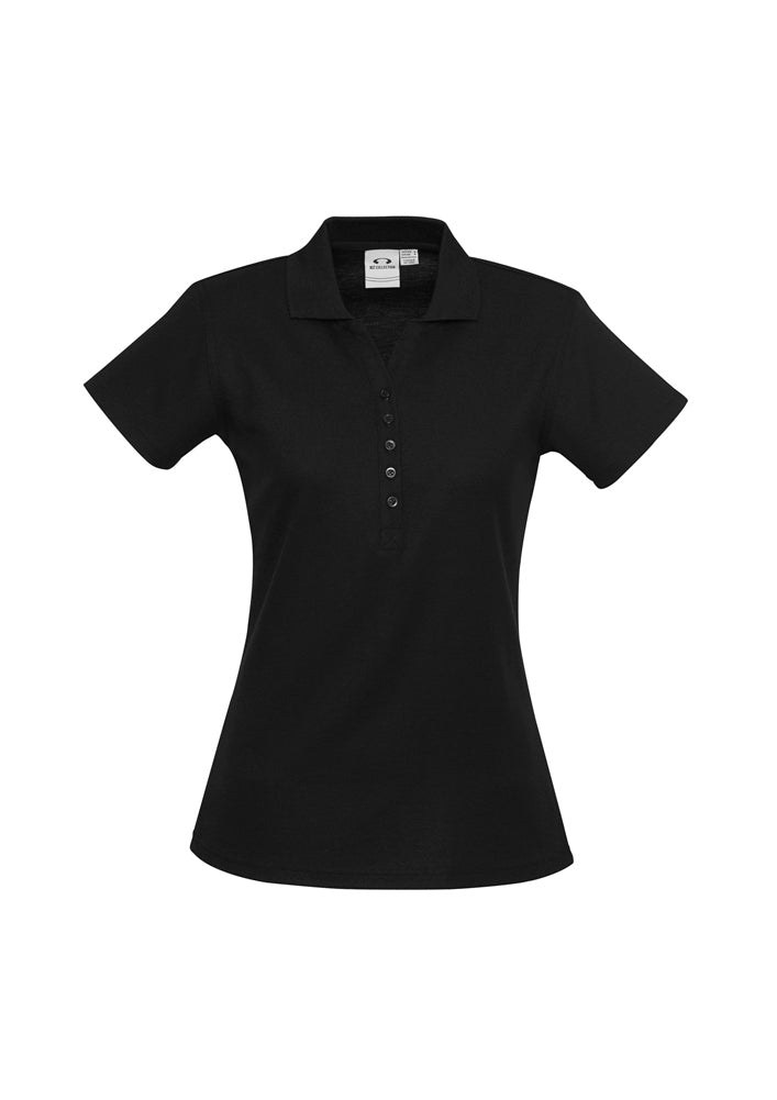 Biz Collection Ladies Crew Polo Fuchsia