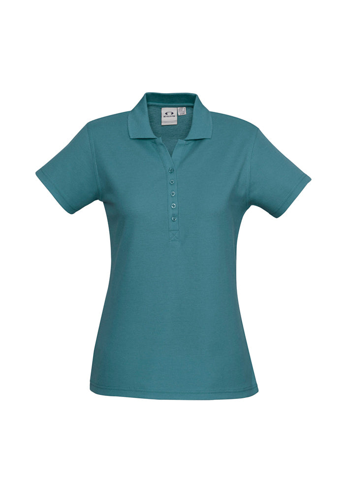 Biz Collection Ladies Crew Polo Fuchsia