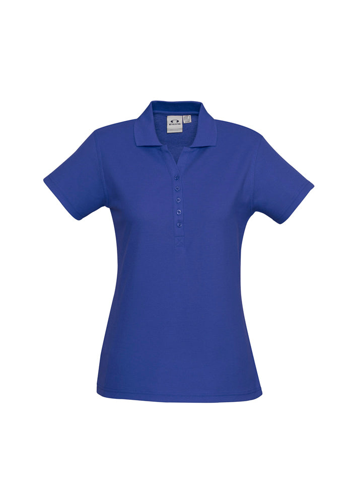 Biz Collection Ladies Crew Polo Fuchsia