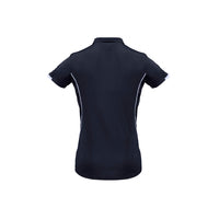 Biz Collection Ladies Razor Polo Grey/Fluoro Orange