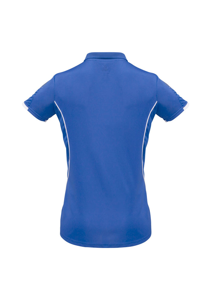 Biz Collection Ladies Razor Polo Navy/Gold