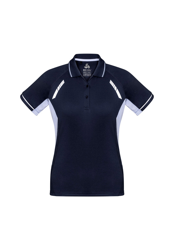 Biz Collection Ladies Renegade Polo Navy/Red/Silver