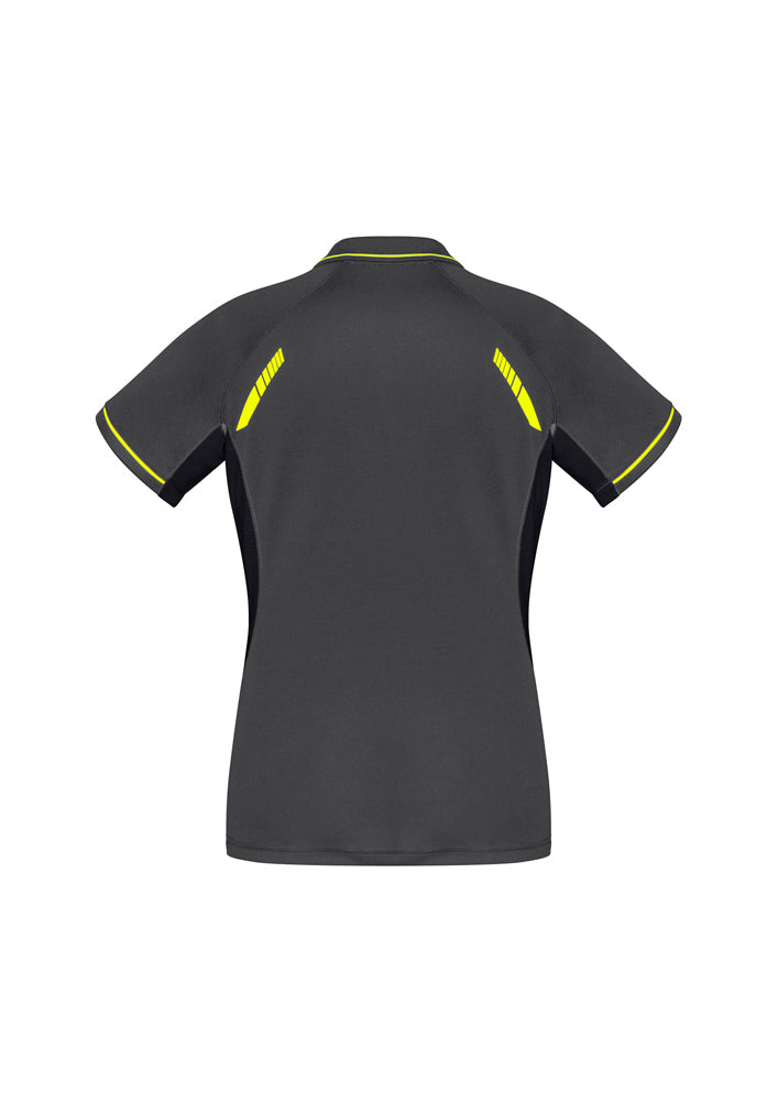 Biz Collection Ladies Renegade Polo Navy/Sky/Silver