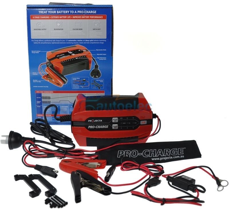 Projecta Pc400 12V 12 Volt Battery Charger 6 Stage 4 Amp 4A  Agm Gel Sla New