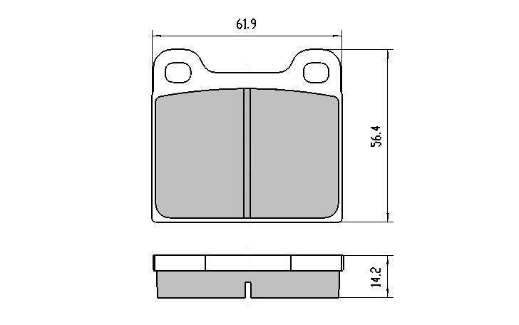 RDA Front Disc Brake Pads for Alfa Romeo GTV 2000 Coupe 1972-83