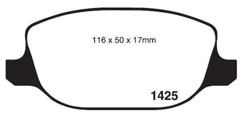Rear RDA Disc Brake Pads for Alfa Romeo Brera 2.2, 2.4, 3.2L 2007-ON