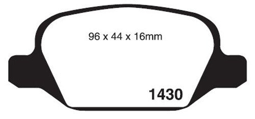 RDA Rear Extreme Disc Brake Pads for Alfa Romeo 147 2.0L TS 2000-ON