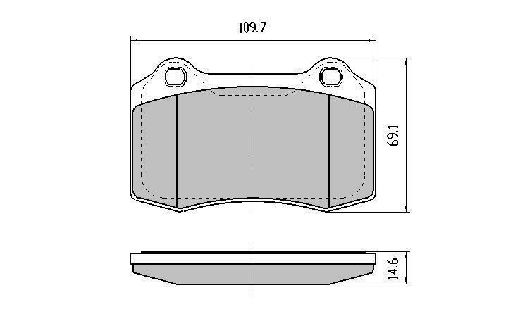 RDA Rear Extreme Disc Brake Pads Austin Martin DB7 5.9 Litre 1999-Onwards