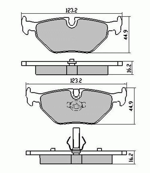 RDA Rear Disc Brake Pads for BMW 3 Series E36 325i 1993 - Onwards