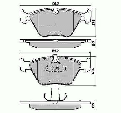 RDA Front Disc Brake Pads for BMW 3 Series E46 330i 7/2000-8/2006