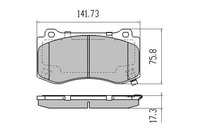 RDA Front Extreme Disc Brake Pads for Chrysler 300C SRT-8 6.1L 2006-ON
