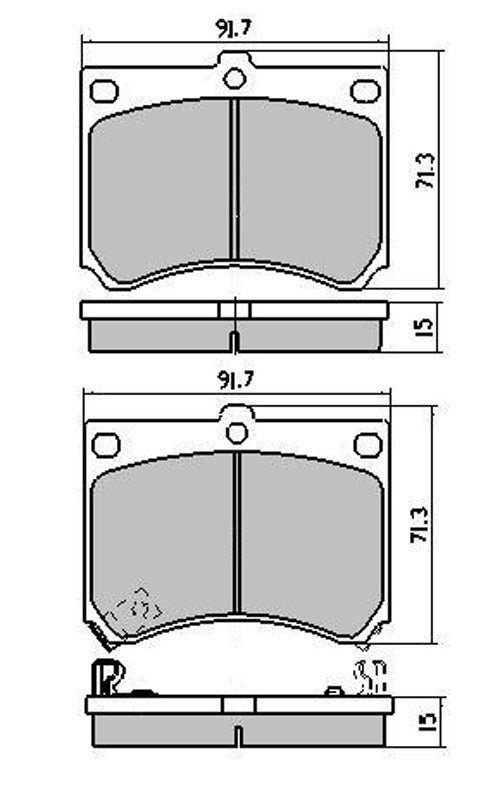RDA Front Disc Brake Pads for Eunos 30X Coupe 1.8 1993-1997 Type2
