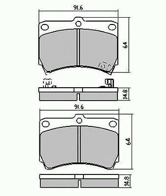RDA Front Disc Brake Pads for Ford Festiva WB 1994-1997
