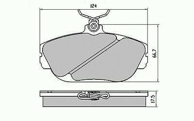 RDA Front Disc Brake Pads for Ford Taurus GHIA Sedan 2/1996 - 9-1998