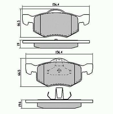 RDA Front Disc Brake Pads for Ford Escape XLS / XLT 2.0 3.0 3/2001 - 10/2005