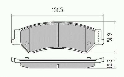 RDA Rear Disc Brake Pads for Ford Falcon BF XR6Turbo, XR8 5.4L 10/2005- 4/08
