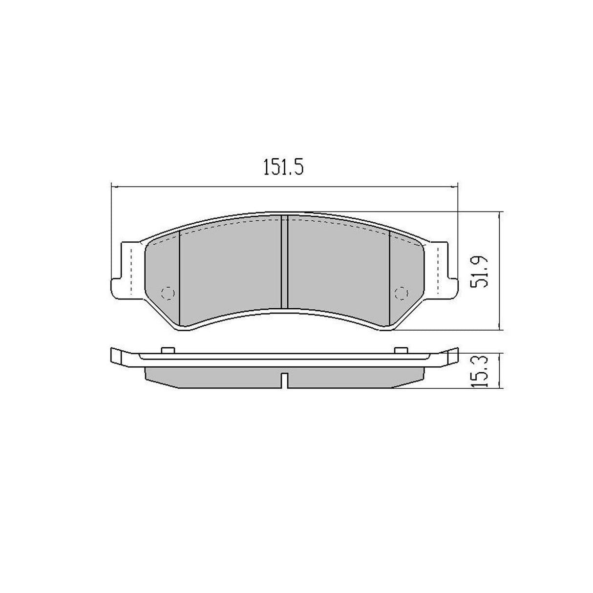 RDA Rear Disc Brake Pads for Ford Territory TS, TX GHIA 5/2004 - 1/2009