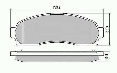 RDA Front Disc Brake Pads for Ford Explorer UT, UX, UZ, V6&V8 4WD 5/2001-2005