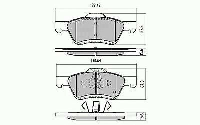 RDA Front Disc Brake Pads for Ford Escape 2.3 2WD & 3.0 4WD 11/2005- Onwards