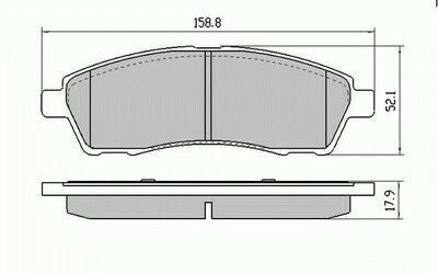 RDA Rear Disc Brake Pads for Ford F250 4.6,5.4,6.0,6.8 & 7.3LTR 4WD 7/1999-05
